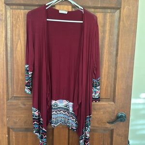 Flamingo Urban Waterfall 3/4 sleeve cardigan
